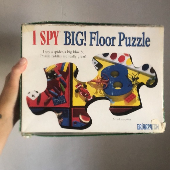 Vintage 90s I SPY 1, 2, 3… Floor Puzzle Briarpatch Large 30 Pieces - Picture 3 of 12